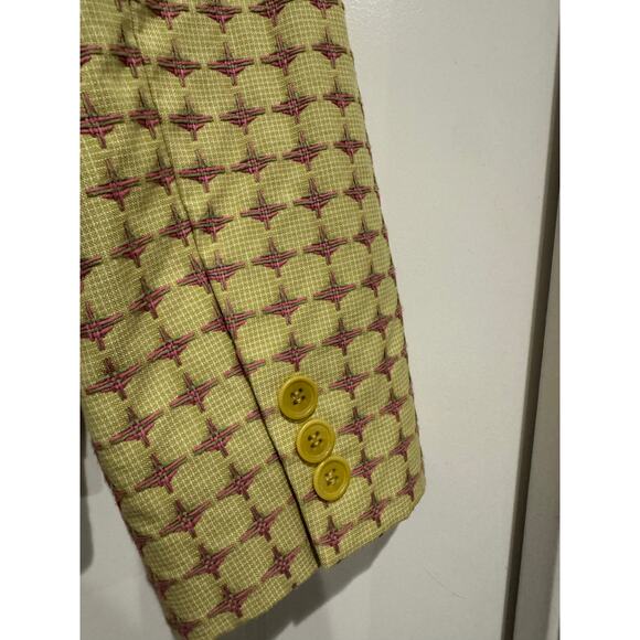 NWT BCBG Maxazria Single Breasted Blazer Green and Pink Size XS | SAME DAY SHIP - Picture 5 of 6